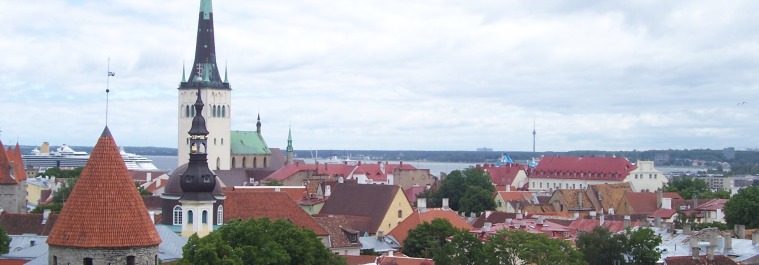 Tallinn r en vacker stad i Estland